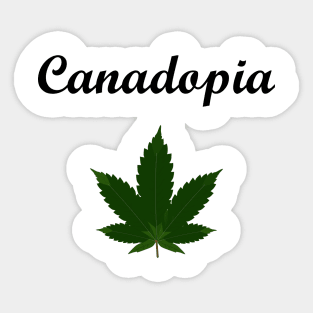 Canadopia Canada Marijuana Pot Leaf Light-Color Sticker